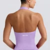 Define Luxe Halterneck Tank Top in Lilac