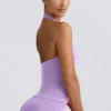 Define Luxe Halterneck Tank Top in Lilac
