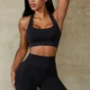 Define Luxe High-Waist Biker Shorts in Black