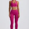 Define Luxe High-Waist Leggings in Berry