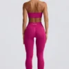 Define Luxe High-Waist Leggings in Berry