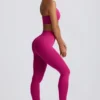 Define Luxe High-Waist Leggings in Berry