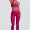 Define Luxe High-Waist Leggings in Berry