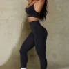 Define Luxe High-Waist Leggings in Black