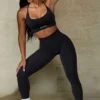 Define Luxe High-Waist Leggings in Black