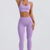 Define Luxe High-Waist Leggings in Lilac