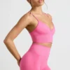 Define Luxe High-Waist Mini Shorts in Hot Pink
