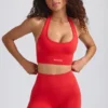 Define Luxe Mini Shorts in Poppy Red