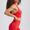 Define Luxe Mini Shorts in Poppy Red