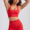 Define Luxe Mini Shorts in Poppy Red