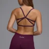 Define Luxe Multiway Open-Back Sports Bra in Grape