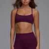 Define Luxe Multiway Open-Back Sports Bra in Grape