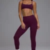 Define Luxe Multiway Open-Back Sports Bra in Grape