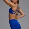 Define Luxe Multiway Open-Back Sports Bra in Royal Blue