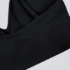 Define Luxe V-Neck Sports Bra in Black