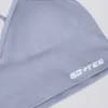 Define Luxe V-Neck Sports Bra in Blue Grey