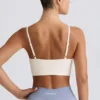 Define Luxe V-Neck Sports Bra in White