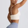 Define Luxe V-Neck Sports Bra in White
