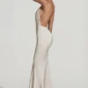 Desiree Backless Halterneck Fishtail Gown in Ivory