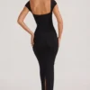Dolcezza Sweetheart Neckline Maxi Dress in Black