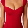 Dolcezza Sweetheart Neckline Maxi Dress in Red