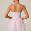 Dottie Tulle Corset Mini Dress in Lilac