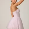 Dottie Tulle Corset Mini Dress in Lilac