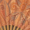 Elaraine Folding Hand Fan in Paisley Print