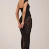 Elisa Sweetheart-Neck Maxi Dress in Black