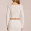 Elowise Lace Mini Skirt in Ivory