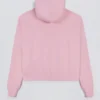 Embroidered Oversized Hoodie in Powder Pink
