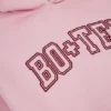 Embroidered Oversized Hoodie in Powder Pink