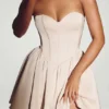 Emeline Corset Tulle Mini Dress in Ivory