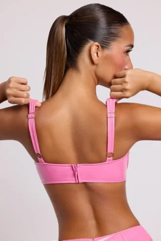 Estelle Vinyl Underwired Bralette in Pink