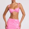 Estelle Vinyl Underwired Bralette in Pink