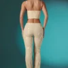 Fallon Petite Embellished Lace Low Rise Trousers in Ivory