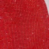 Fausta Embellished Mid Rise Maxi Skirt in Fire Red