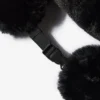 Faux-Fur Trapper Hat in Black