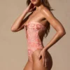 Faye Cut-Out Bandeau Swimsuit in Paisley Print