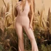 Figure You Out Petite Split Hem Leggings in Blush