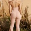 Figure You Out Petite Split Hem Leggings in Blush