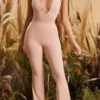 Figure You Out Petite Split Hem Leggings in Blush