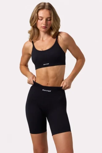 FlexiRib Biker Shorts in Black