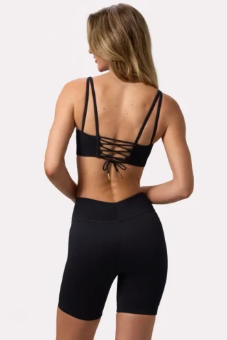 FlexiRib Biker Shorts in Black
