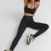 FlexiRib High-Waist Leggings in Black