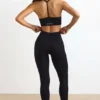 FlexiRib High-Waist Leggings in Black