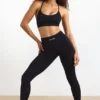 FlexiRib High-Waist Leggings in Black