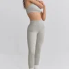 FlexiRib High-Waist Leggings in Grey