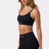 FlexiRib Mini Shorts in Black