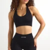FlexiRib Racerback Sports Bra in Black